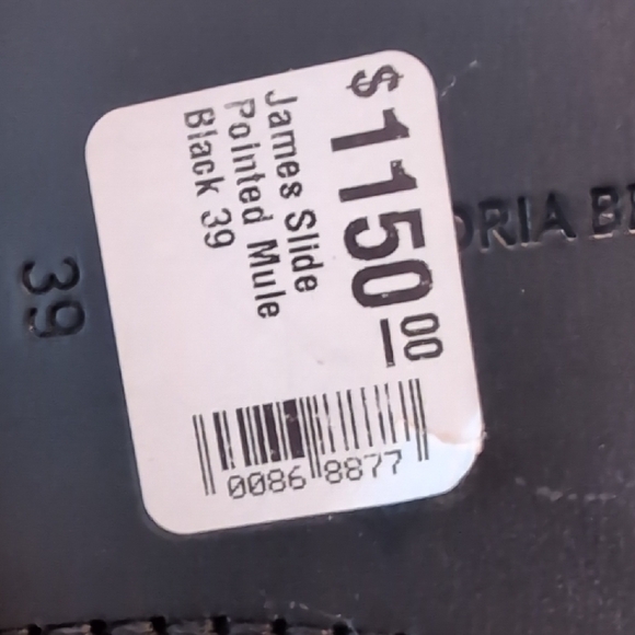 NWT ❤️ Victoria Beckham Classic Black Oxfords - Picture 8 of 8